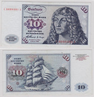 T143848 Banknote 10 DM Deutsche Mark Ro. 263a Schein 2. Jan. 1960 KN C 3099381 A - 10 DM