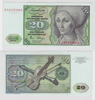 T144429 Banknote 20 DM Deutsche Mark Ro. 287a Schein 2.Jan. 1980 KN GJ 6717160 A - 20 Deutsche Mark