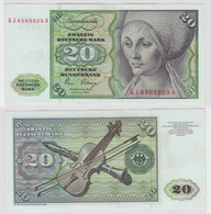 T144653 Banknote 20 DM Deutsche Mark Ro. 287a Schein 2.Jan. 1980 KN GJ 6583325 A - 20 Deutsche Mark