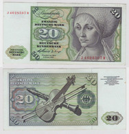 T144658 Banknote 20 DM Deutsche Mark Ro. 264c Schein 2.Jan. 1960 KN J 4628507 W - 20 DM