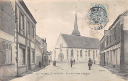 ¤¤  -   MARCILLY-sur-EURE   -  La Grande Rue Et L'Eglise   -  Hôtel Des Voyageurs       -   ¤¤ - Marcilly-sur-Eure