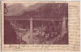 11138 Ak Amsteg Schweiz Eisenbahnviadukt 1905 - Steg