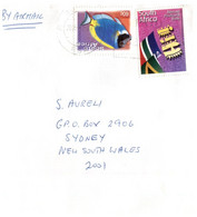 (BB 28) South Africa Cover Posted To Australia (fish Stamps) 2005 - Gebraucht