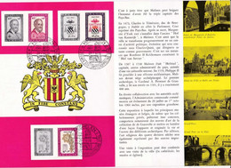 Feuillet Poste FDC 1188 à 1190 400e Anniversaire De Malines Au Siège Archiépiscopal Mechelen - 1951-1960