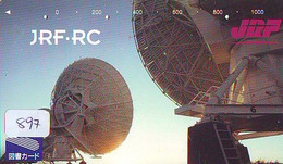 Télécarte Japon * ESPACE (897) * GLOBE * SATELLITE * TERRESTRE * MAPPEMONDE * Telefonkarte Phonecard JAPAN * - Espace