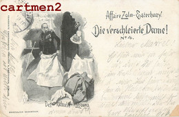 AFFAIRE DREYFUS ZOLA-ESTERHAZY LA DAME VOILEE DIE VERSCHLEIRTE DAME ! ILLUSTRATEUR POLITIQUE JUDAÏCA JUSTICE 1900 - Satiriques