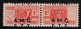 TRIESTE ZONA A - P. P. - 1947-48 - Valore Nuovo S.t.l. Da Lit. 3 - Varietà Sopr.spostata NOT GUARANTEE- In Ottime Cond. - Postal And Consigned Parcels