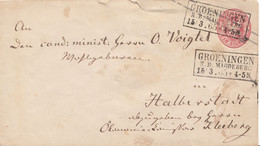 Preussen GS-Umschlag R3 Groeningen R.B. Magdeburg 15.3.65 - Enteros Postales