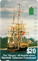 NORFOLK : NOF03 $20 The Bounty Ship USED - Norfolk Island