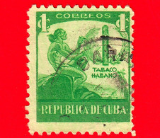 CUBA - Usato - 1948 - Industria Del Tabacco - 1 ¢ - Used Stamps