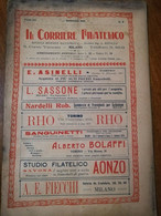 IL CORRIERE FILATELICO ANNO III SETTEMBRE 1921 N. 9 RIVISTA MENSILE ILLUSTRATA - Italienisch