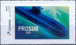 BRAZIL 2020  - SUBMARINE  - U-BOAT  S42 -  SOUS-MARINE  - MINT - Unused Stamps