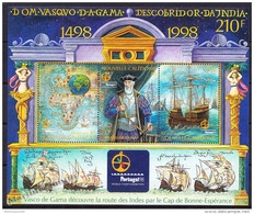 New Caledonia - Nouvelle Calédonie 1997 Yvert BF-20 Portugal '98, 500th Ann. Indies Route Vasco De Gama - MNH - Hojas Y Bloques