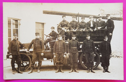 Carte Photo Camion Pompiers Villejuif CP 94 Val De Marne Rare Pompier Proche Ivry Sur Seine Vitry Gentilly Cachan - Villejuif