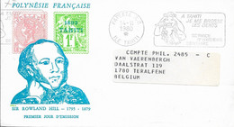 Tahiti - 1980 FDC - ROWLAND HILL   - 22609 - Tahiti