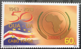 Cabo Verde 2013 - 50° Annversario OUA UA Unité Africaine African Unity 1 Val MNH - Kaapverdische Eilanden