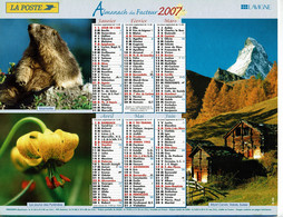 2007 - FAUNES, FLORES Et PAYSAGES DE MONTAGNE - Almanachs Lavigne - Grand Format : 2001-...