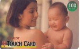 PHILIPPINES : R61 100p PLDT Woman And Baby USED - Filippine