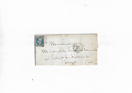 Entier 1854 Louis Napoléon Lettre Au Procureur Impérial Palais De Justice De Troyes - 1852 Louis-Napoleon
