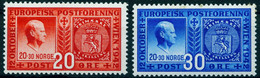NORGE Norway Norwegen 1942 Michel-# 274-275  Absolut **  " Europa Postverein 1942 " - Autres & Non Classés