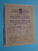 BANC D'EPREUVE OFFICIEL - Epreuve Des ARMES Finies ( Chambre De Commerce Ville De St. ETIENNE ) N° 38468 ! - Banque & Assurance