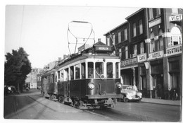 HEERLEN (Pays Bas) Photographie Format CPA Tramway électrique Heerlen Sittard Gros Plan 1949 - Heerlen