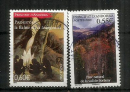 Parc Naturel Du Vall De Sorteny & La Margineda Archaeological Site , 2 Timbres Oblitérés, 1 ère Qualité - Used Stamps