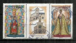 Notre Dame De Sabart (Ariège) & Notre Dame De Meritxell (Andorre)  Jumelage. Bande Oblitérée,  1 ère Qualité - Usati