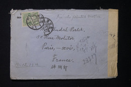 JAPON - Enveloppe De Nagoya Pour La France Avec Contrôle Postal Militaire En 1917  - L 83408 - Lettres & Documents