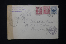 JAPON - Enveloppe De Sendai Pour La France Via Tokyo En 1916 Avec Contrôle Postal - L 83421 - Lettres & Documents