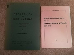 REPUBBLICA DI SAN MARINO NOTE DI STORIA POSTALE 1901-1950 PARTE PRIMA E....... - Otros & Sin Clasificación