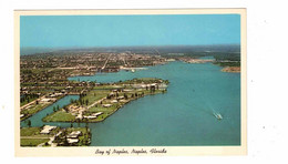 NAPLES, Florida, USA, Bird's Eye View Of Bay Of Naples, Old Chrome Postcard - Naples