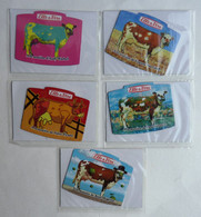 SERIE COMPLETE DE 5 Magnets VACHES ELLE & VIRE A LA MANIERE DE VOS PEINTRES PREFERES Magnet 2010 - Animaux & Faune