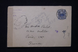 JAPON - Enveloppe De Nagoya Pour La France Avec Contrôle Postal Militaire, Période 1914 /18 - L 83462 - Lettres & Documents
