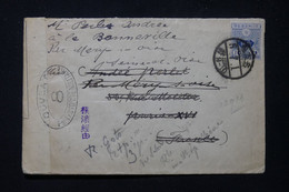 JAPON - Enveloppe De Nagoya Pour La France Avec Contrôle Postal Militaire En 1916 - L 83463 - Lettres & Documents
