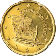 Chypre, 20 Euro Cent, 2017, SPL, Laiton, KM:New - Cyprus