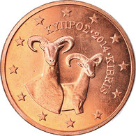 Chypre, 2 Euro Cent, 2014, SPL, Copper Plated Steel, KM:New - Cyprus