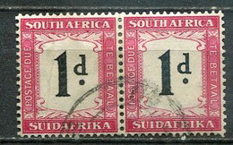 Union Of South Africa Postage Due, Südafrika Portomarken Mi# 23 Gestempelt/used - Pair - Postage Due