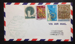 United Nations, First Flight Cover, « AVIATION », New York, Taipei, 1974 - Briefe U. Dokumente