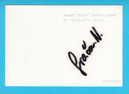 NENAD GRACAN NK Rijeka ORIG. AUTOGRAPH Yugoslavia Football Team BRONZE MEDAL On Olympic Games 1984 Autographe Autogramm - Autographes