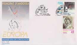 Enveloppe  FDC  1er  Jour    ANDORRE  ANDORRA    EUROPA    1993 - Altri & Non Classificati