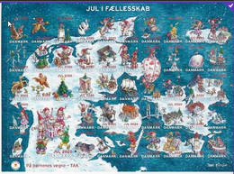 Vignettes De Noël Du Danemark 2020 Adhésives - Plaatfouten En Curiosa