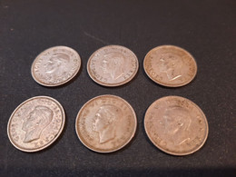 Lot De Monnaies Anglaises SIX PENCE - Colecciones