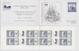 Carnet De 8 Timbres + 4 Coupons Brno 2000 YT C 198 / Booklet Michel MH 64 (203) - Unused Stamps