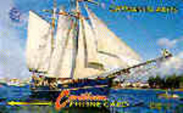 CAYMAN : 008B CI$10  SCHOONER Sailboot USED - Kaaimaneilanden