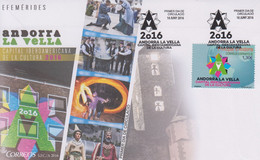 Enveloppe  FDC  1er  Jour   ANDORRE  ANDORRA    Capitale   Ibéro - Américaine  De  La  Culture    2016 - Altri & Non Classificati