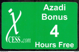 PREPAY-PHONE-INTERNET : XCE08A 4 Hrs XCESS.COM Green Azadi Bonus USED - Pakistan