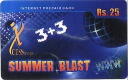 PREPAY-PHONE-INTERNET : XCE04 Rs.25  XCESS.COM Summer Blast 3+3 USED - Pakistan