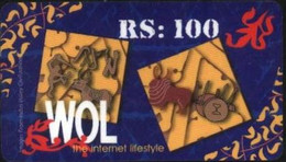 PREPAY-PHONE-INTERNET : WOL97 Rs.100 WOL Blue The Internet Lifestyle USED - Pakistan