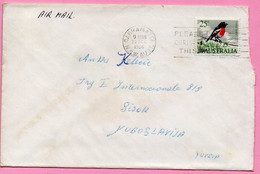 Envelope -  Stamp Bird / Postmark Cabramatta, 1966., Australia To Yugoslavia, Air Mail - Zonder Classificatie